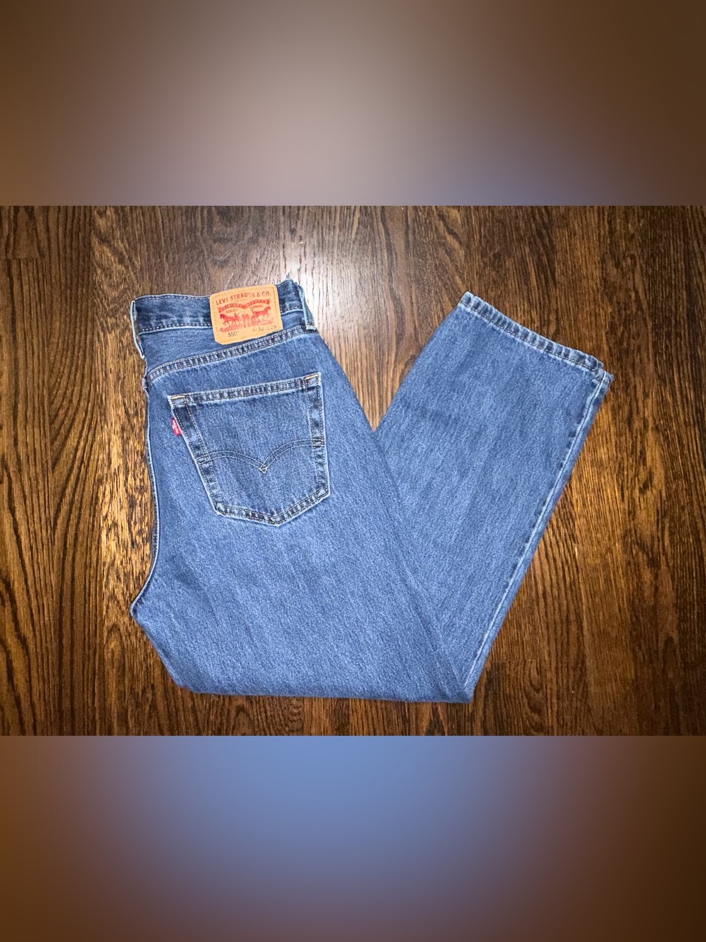 Levi's Men's 550 Relaxed Fit Blue Denim Jeans 32x29